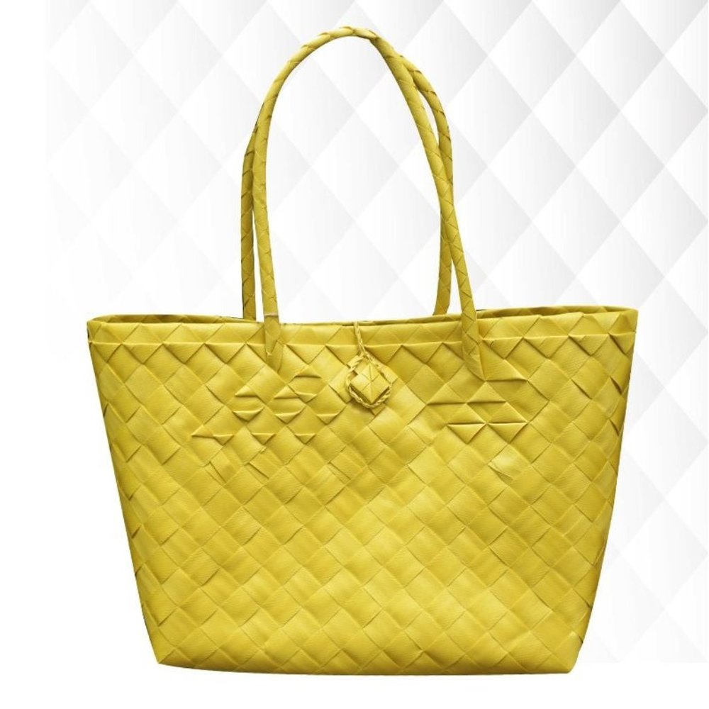 Misenka Handicrafts Philippine Bayong Lemon Drop Carry All Bag